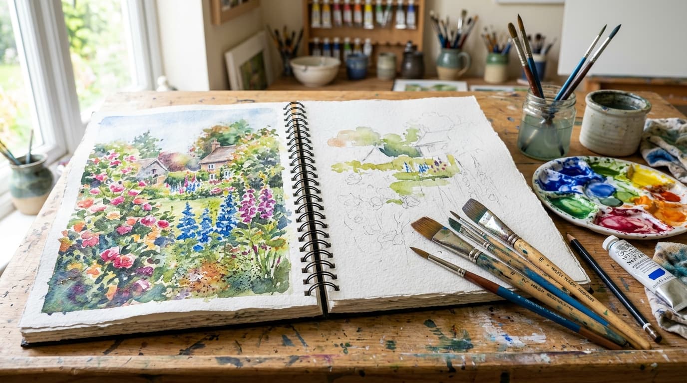 Sanatsal Çizim (Sketchbook) ve Suluboya Defterlerinde Ağır Gramaj Ciltleme